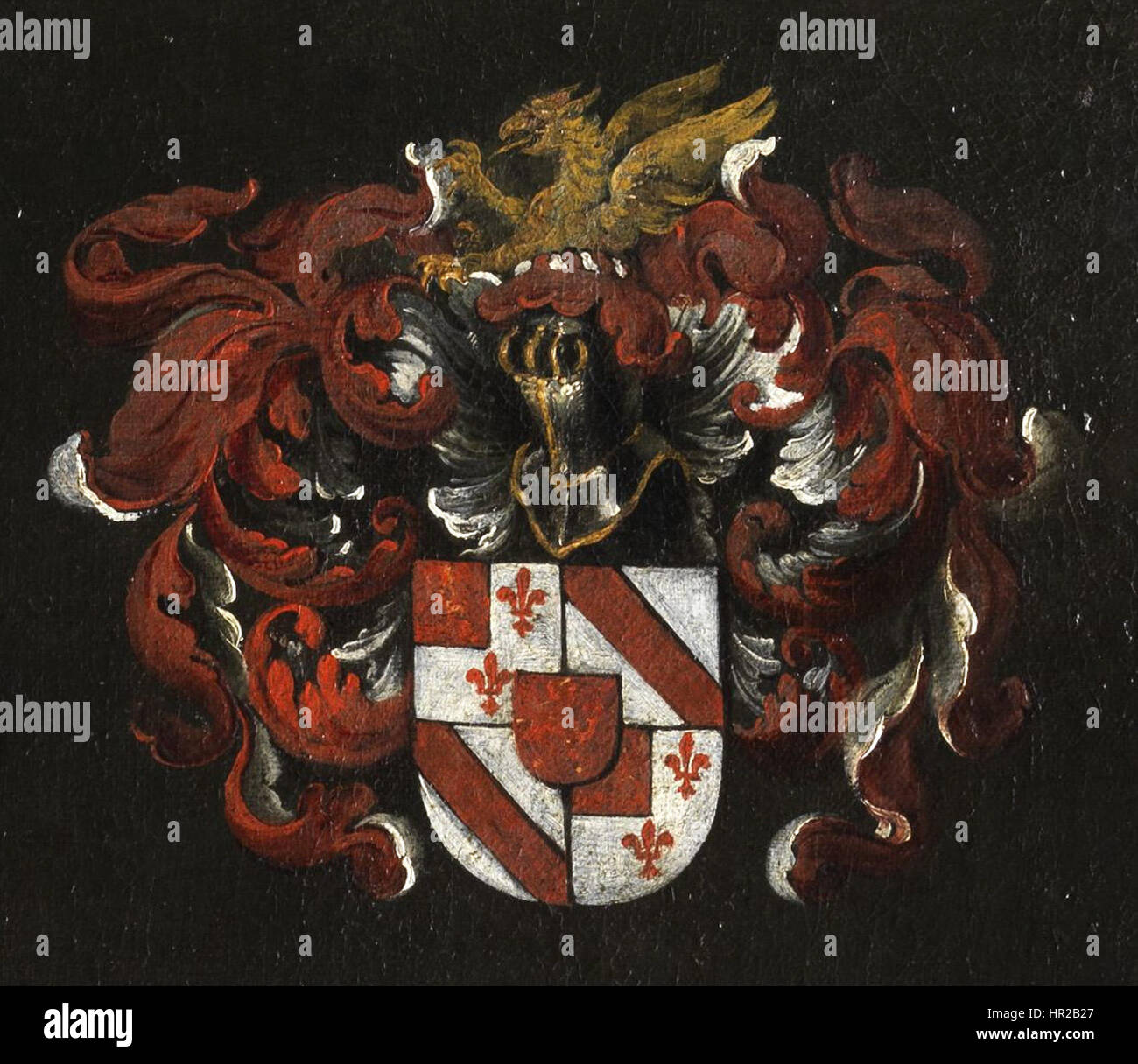 Das „Portrait of a Gentleman“ aus der flämischen Schule aus dem 17. Jahrhundert zeigt einen angesehenen Gentleman in edler Kleidung. Das Gemälde betont realistische Details, vom Gesichtsausdruck bis hin zu Texturen der Kleidung. Stockfoto