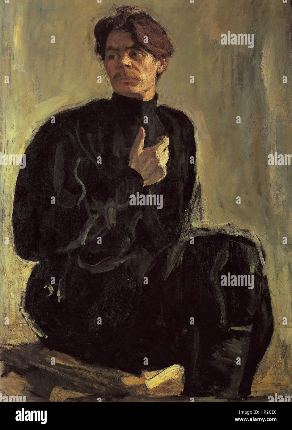 Porträt des Schriftstellers Maxim Gorki Stockfoto