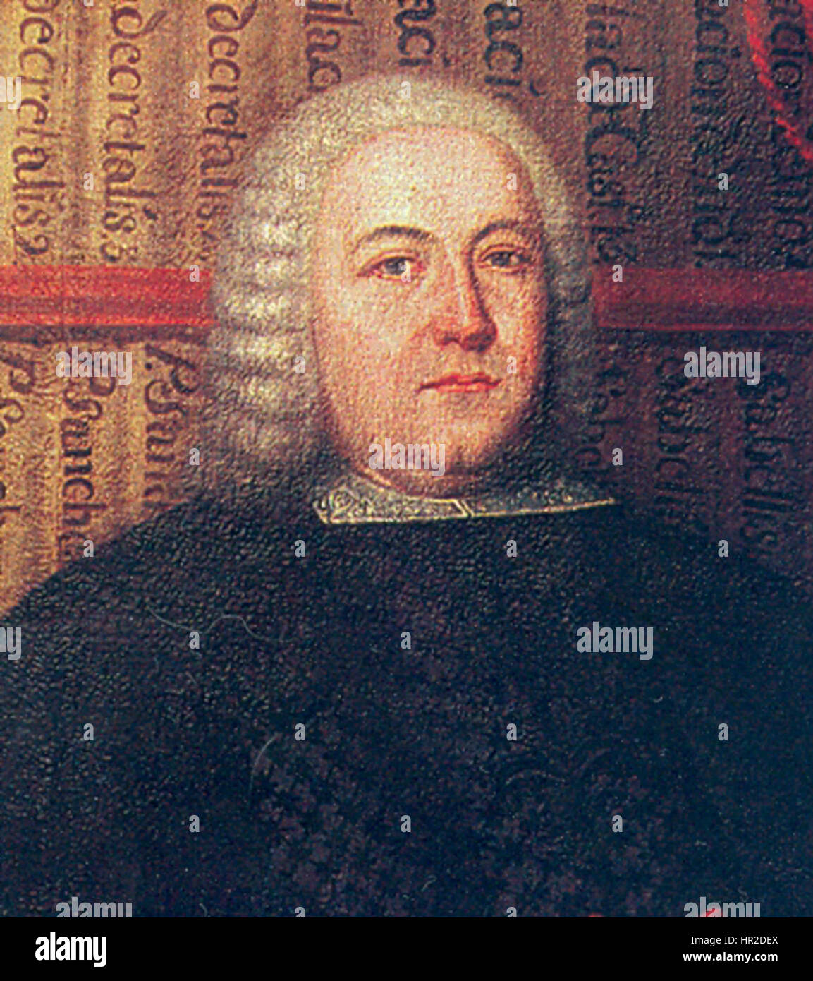 Pedro Bravo de Lagunas war ein geschickter spanischer Künstler, der für seine lebendigen und dynamischen Werke bekannt war, die oft historische und mythologische Szenen darstellten. Seine Verwendung lebendiger Farben und dramatischer Komposition unterstreicht seinen einzigartigen künstlerischen Stil und seinen Beitrag zur spanischen Kunst des 18. Jahrhunderts. Stockfoto