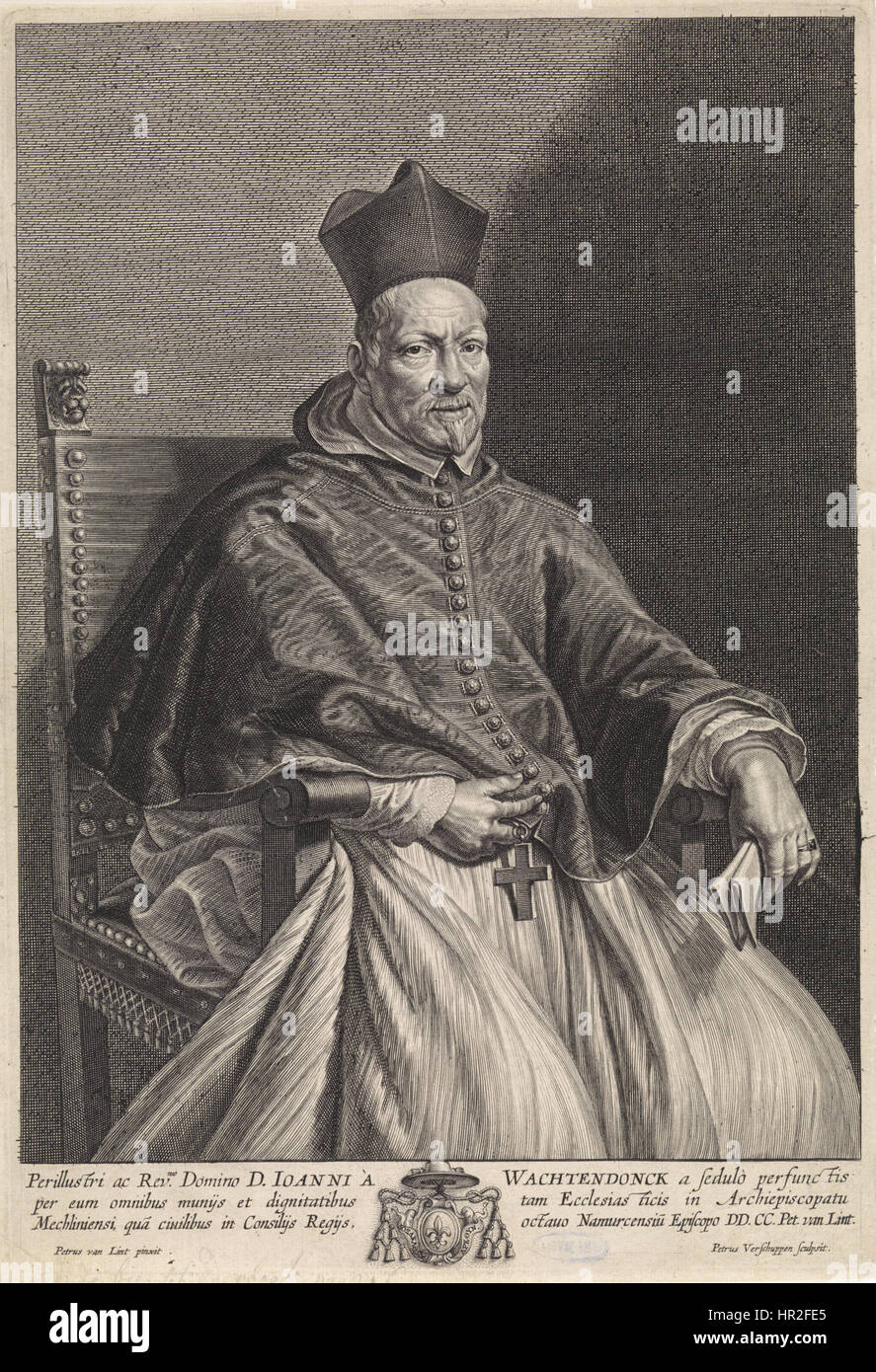 Pieter van Lint, Pieter van Schuppen - Porträt des Bischofs Johannes Wachtendonck Stockfoto