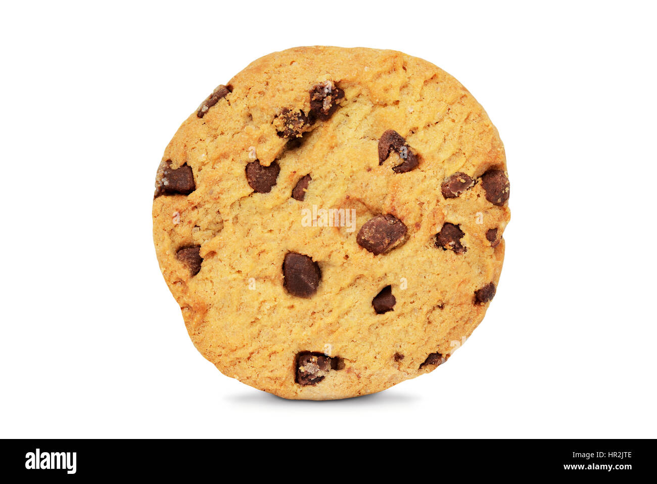 Chocolate Chip Keks, ausschneiden. Stockfoto