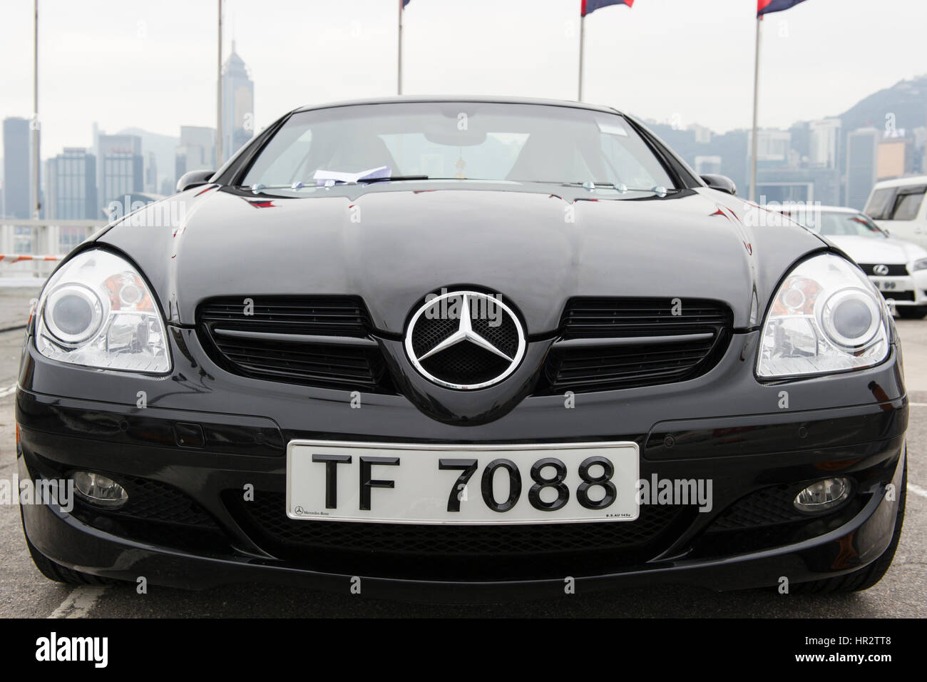 Hong Kong-Kfz-Kennzeichen auf einem Mercedes Stockfotografie - Alamy
