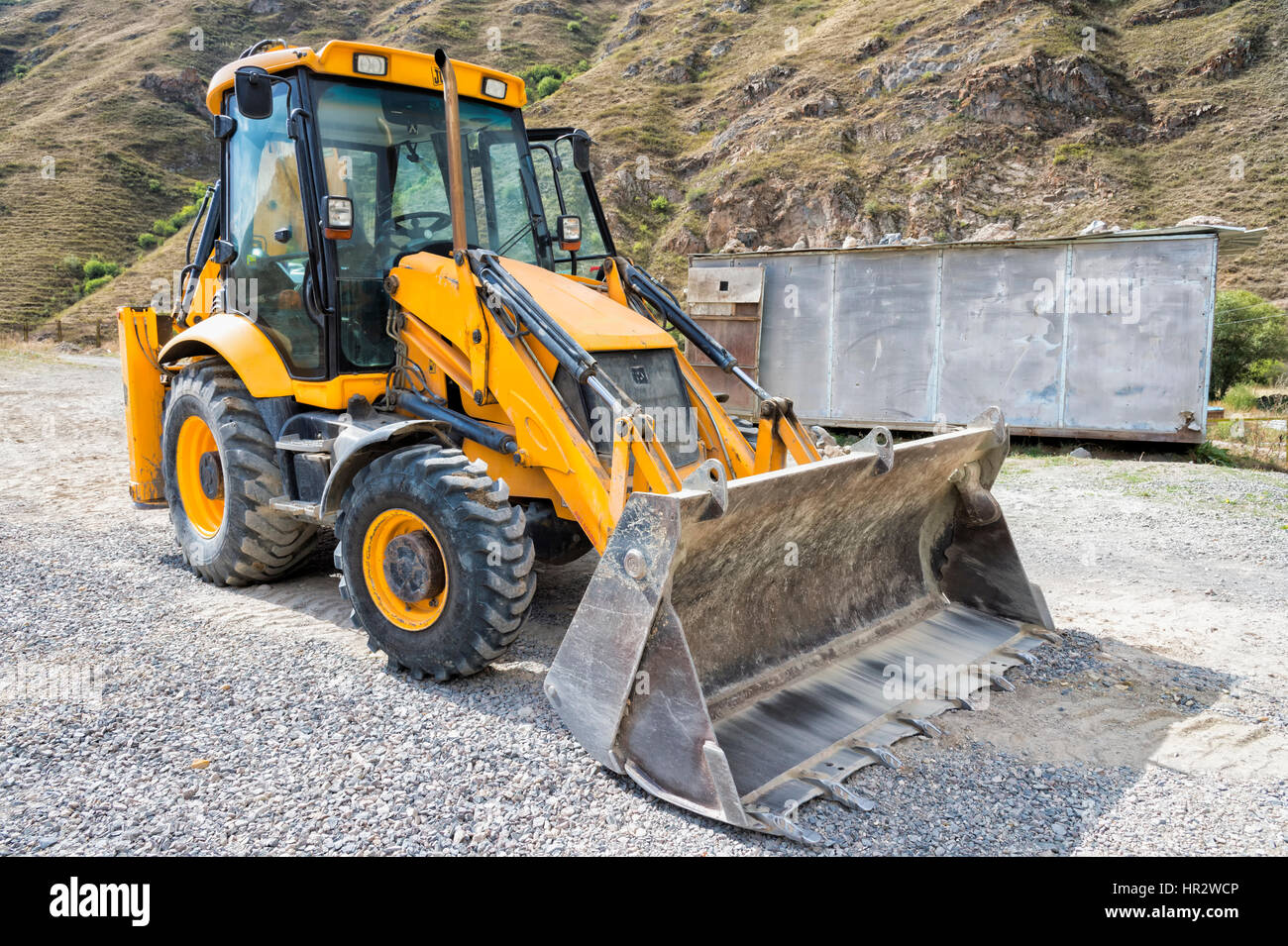 Planierraupe, Armenien, Kaukasus, Asien Stockfoto