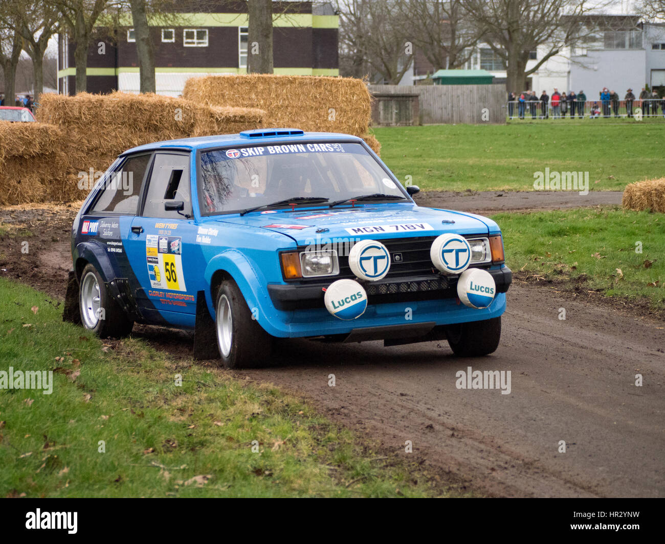 Bühne am Rennen Retro Rally. Talbot Lotus Sunbeam Stockfoto