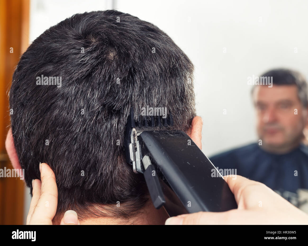 Friseur Haarschnitt Mann machen Stockfoto
