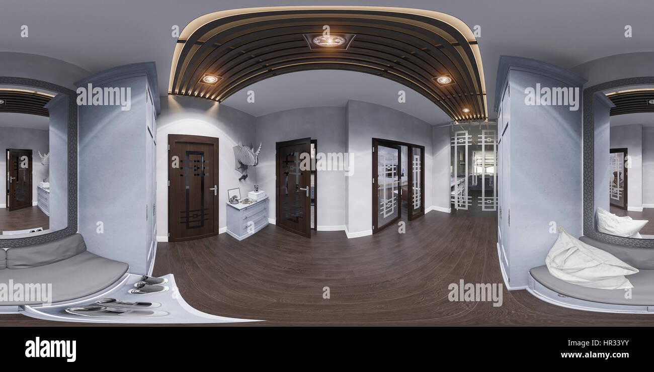 3d Abbildung Halle Interior Design Im Klassischen Stil