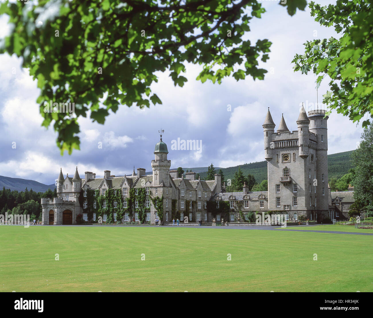 Balmoral Castle und Gärten, Royal Deeside, Aberdeenshire, Schottland, Vereinigtes Königreich Stockfoto