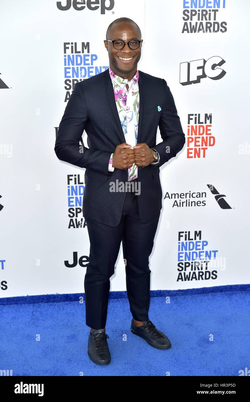 Barry Jenkins besucht die 32. Film Independent Spirit Awards 2017 am Santa Monica Pier am 25. Februar 2017 in Santa Monica, Kalifornien. | Verwendung weltweit Stockfoto
