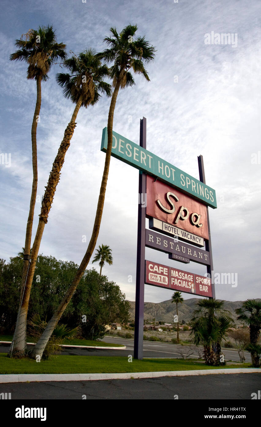 Desert Hot Springs Inn &amp; Spa im kalifornischen Palm Desert Stockfoto