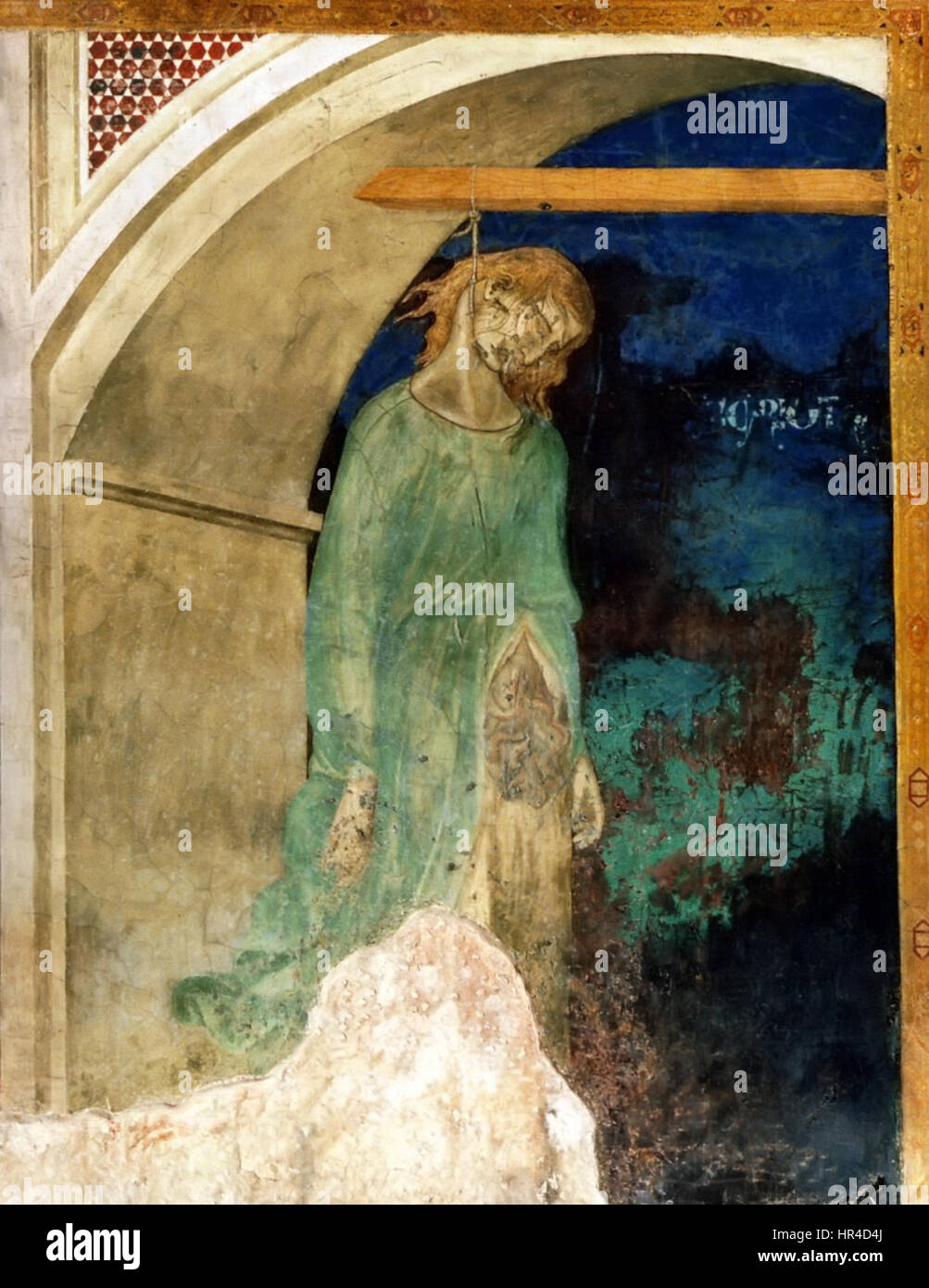 Pietro Lorenzetti, Giuda impiccato Stockfoto Pietro Lorenzetti, Giuda impiccato Stockfoto