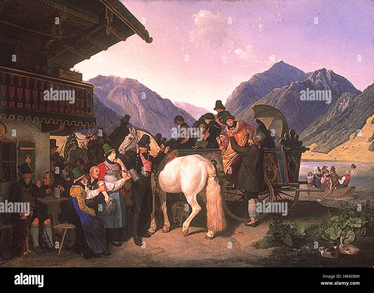 Peter von Hess Leonhardsfest in Fischhausen 1825 Stockfoto