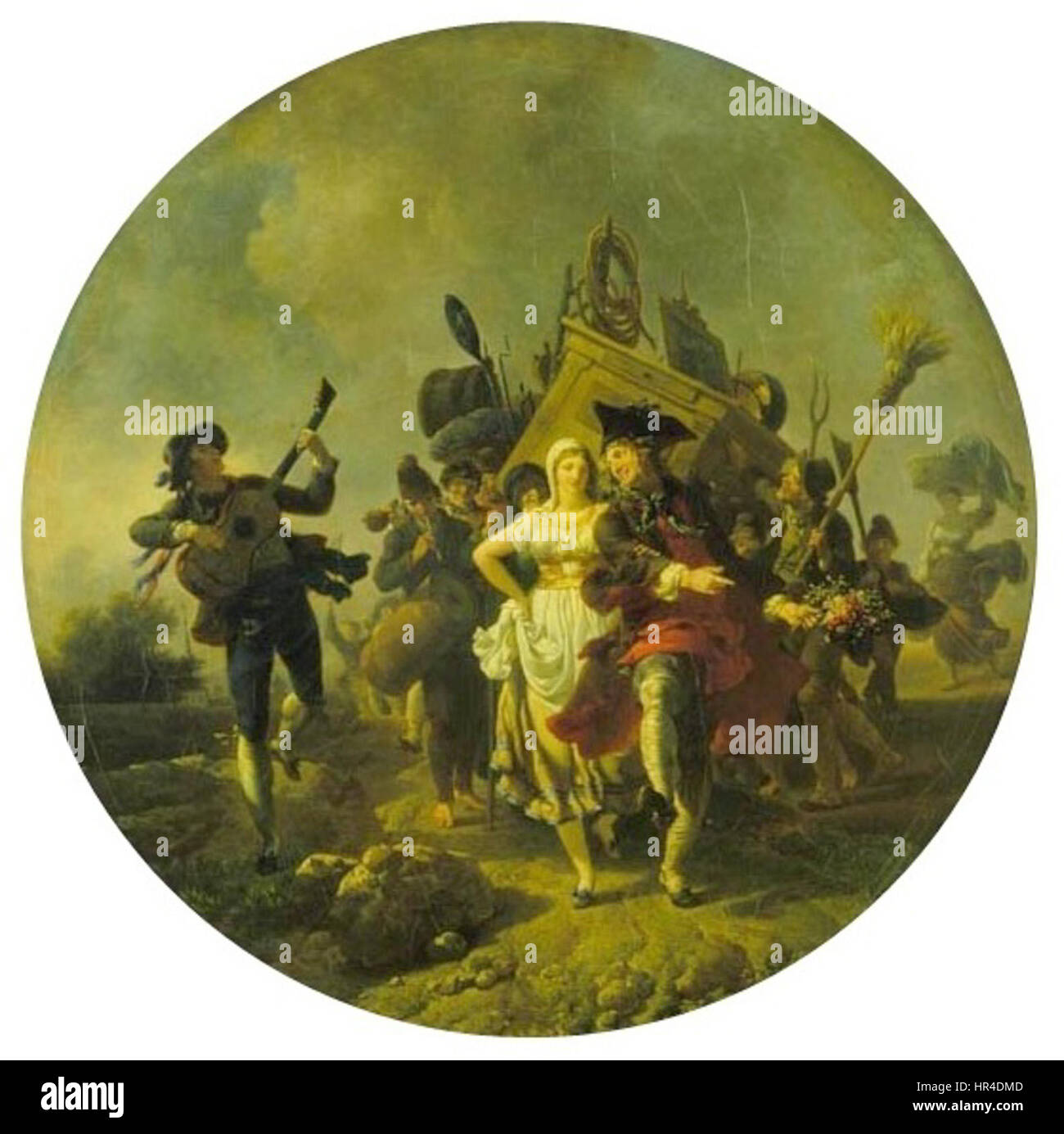 Nicolas Antoine Taunay - Regresso da Boda Stockfoto