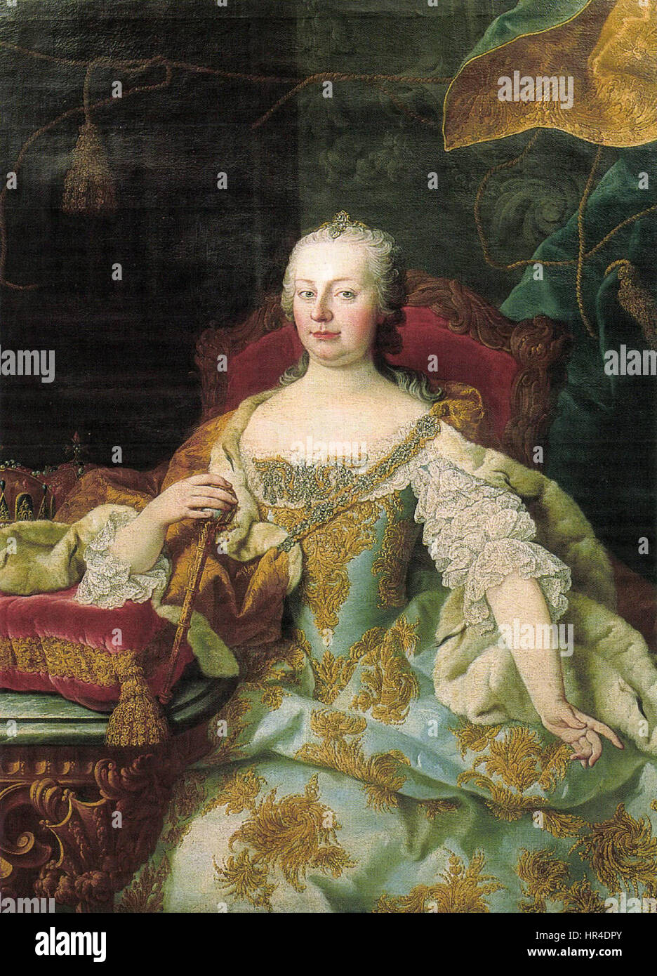 Porträt von Maria Theresia 18. c. Stockfoto Porträt von Maria Theresia 18. c. Stockfoto