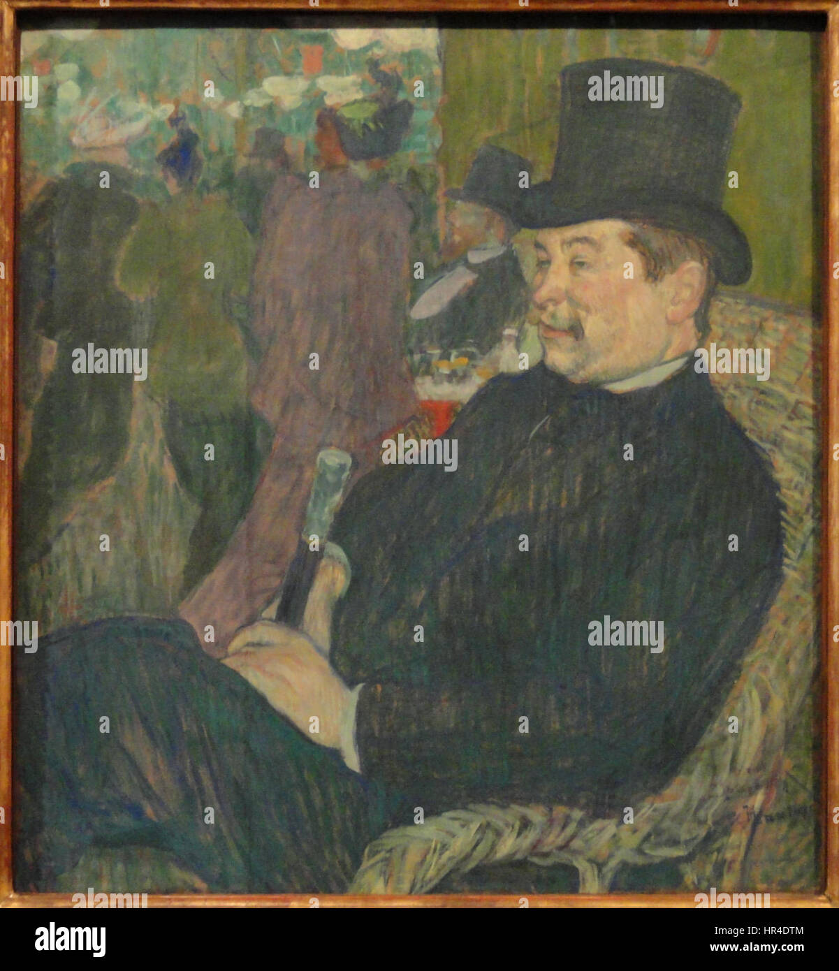 Porträt von Monsieur Delaporte im Jardin de Paris, von Henri de Toulouse-Lautrec, 1893 - Ny Carlsberg Glyptotek - Kopenhagen - DSC09471 Stockfoto