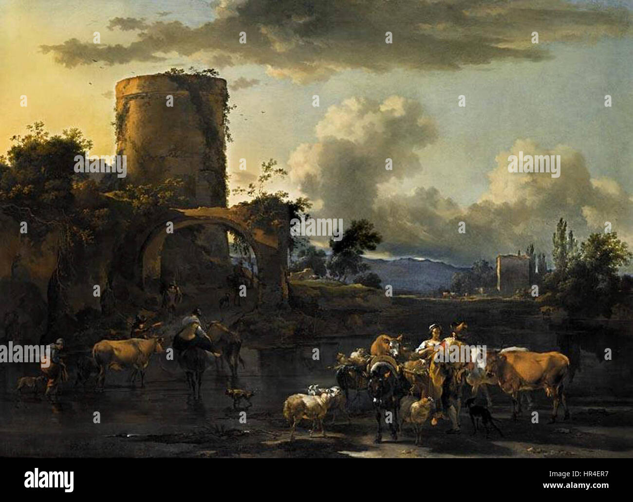 Nicolaes Pietersz. Berchem-006 Stockfoto