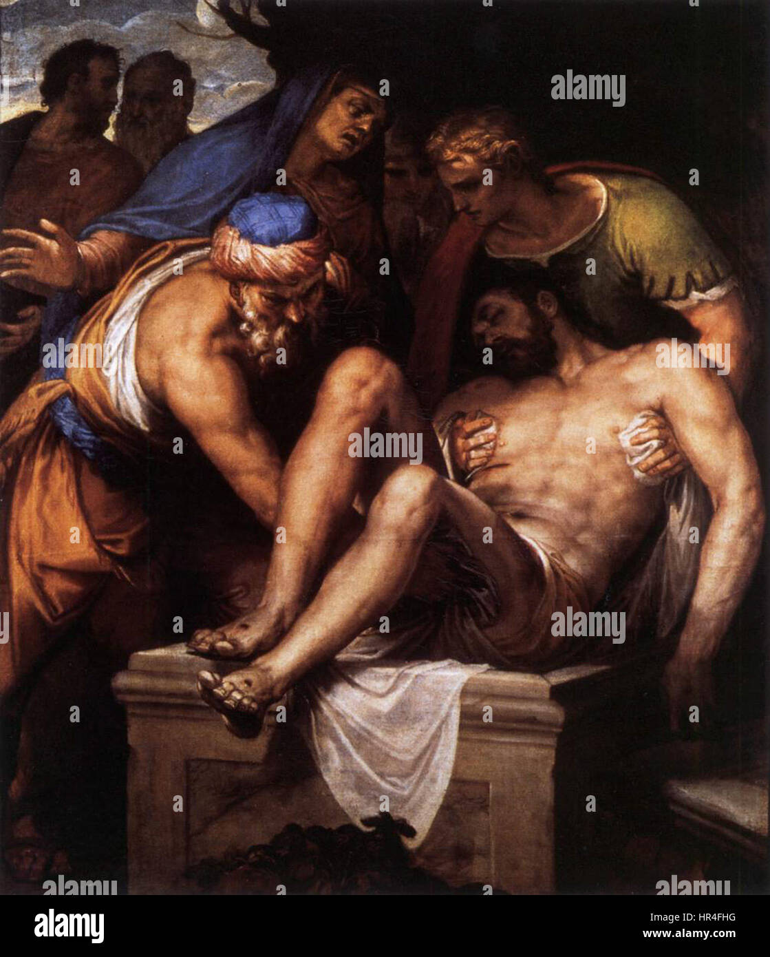 Paolo Veronese - Ablagerung von Christus - WGA24762 Stockfoto