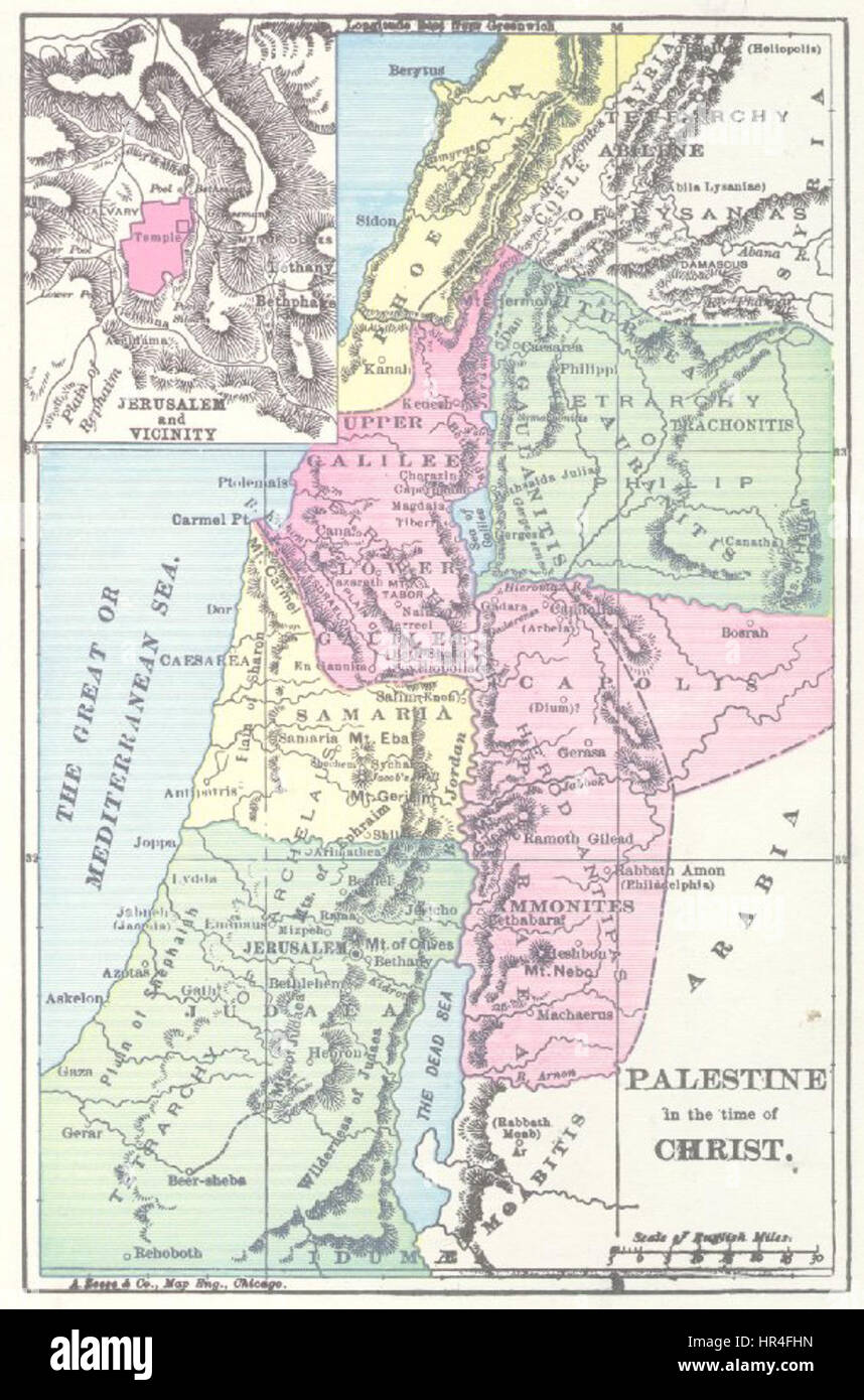Palästina in der Zeit von Christus Stockfoto