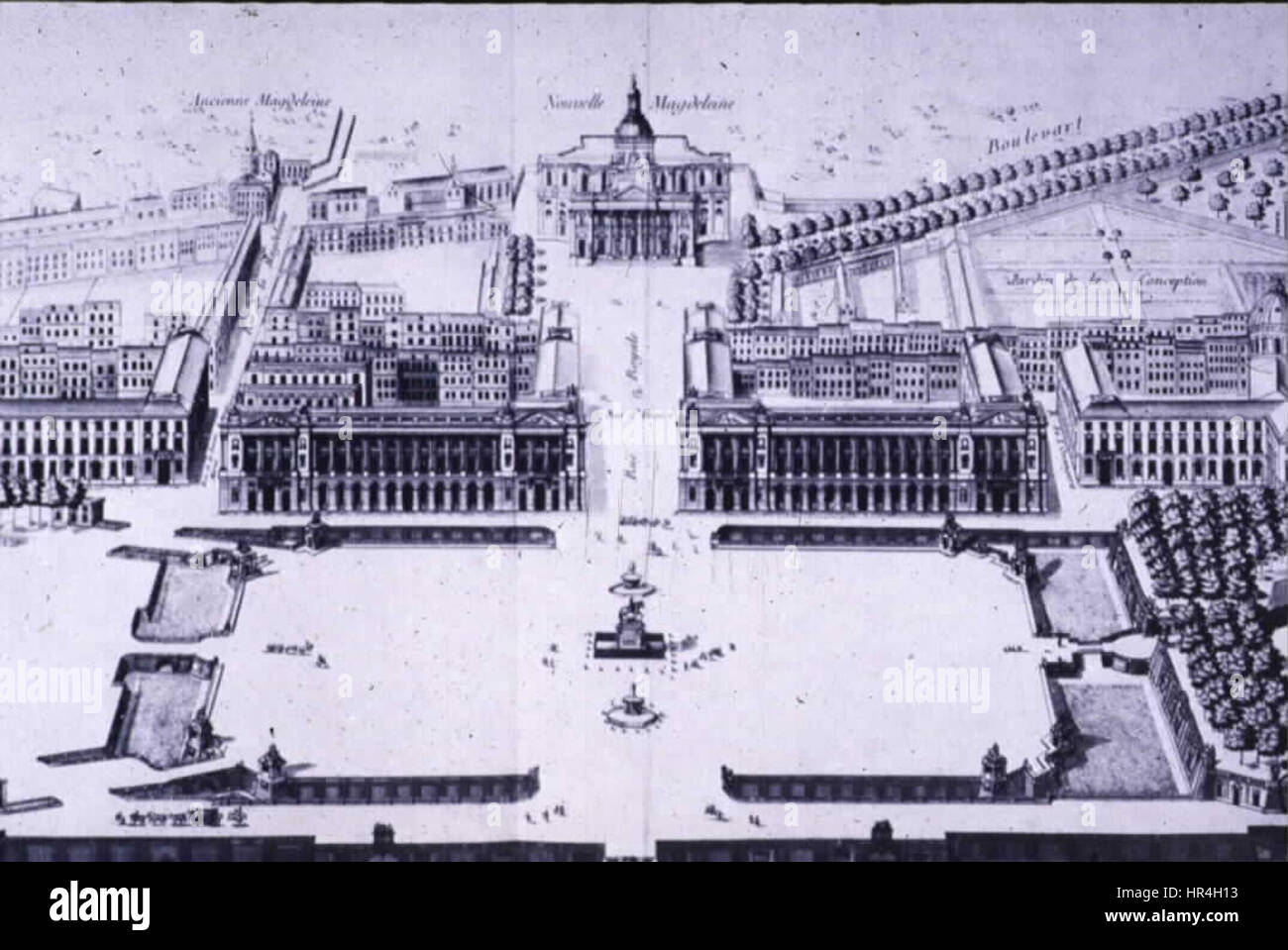 Louis XV - Projet de Gabriel zu platzieren Stockfoto