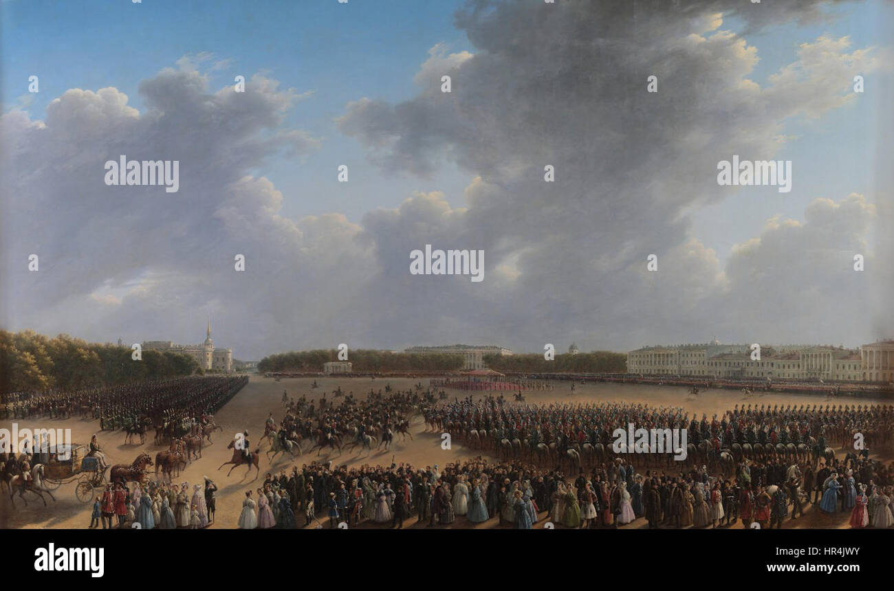 Parade von Grigory Tschernezow Stockfoto