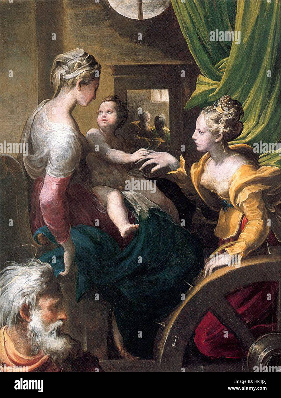 Parmigianino - die mystische Hochzeit der Hl. Katharina - 1527-31 Stockfoto