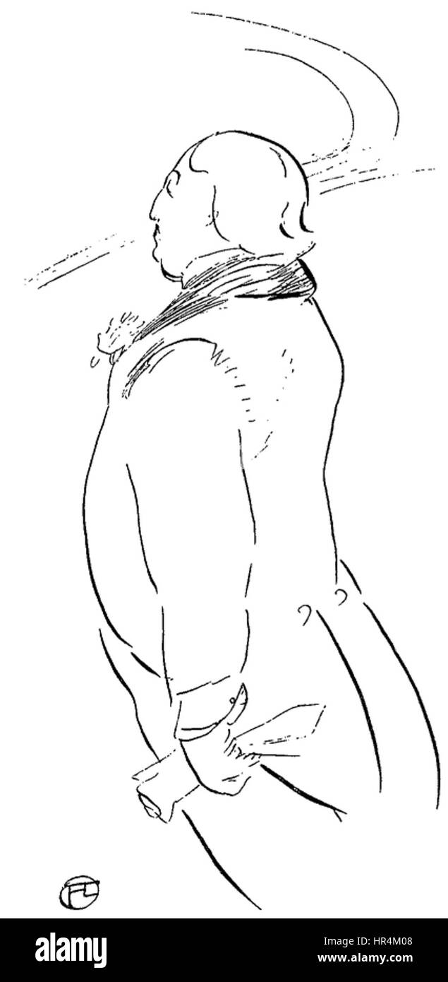 Oscar Wilde von Toulouse-Lautrec Stockfoto