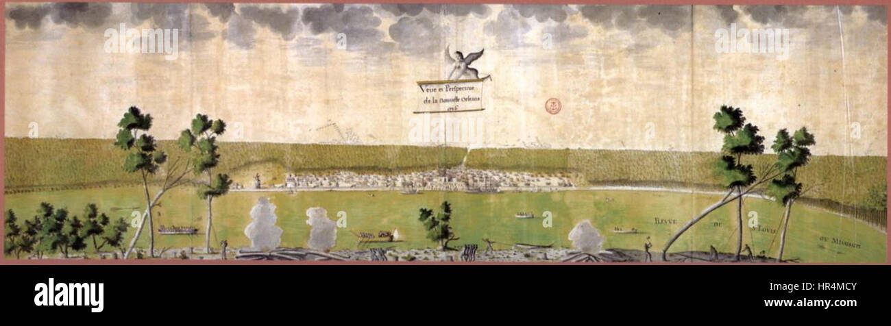 NouvelleOrleans1726LassusA Stockfoto