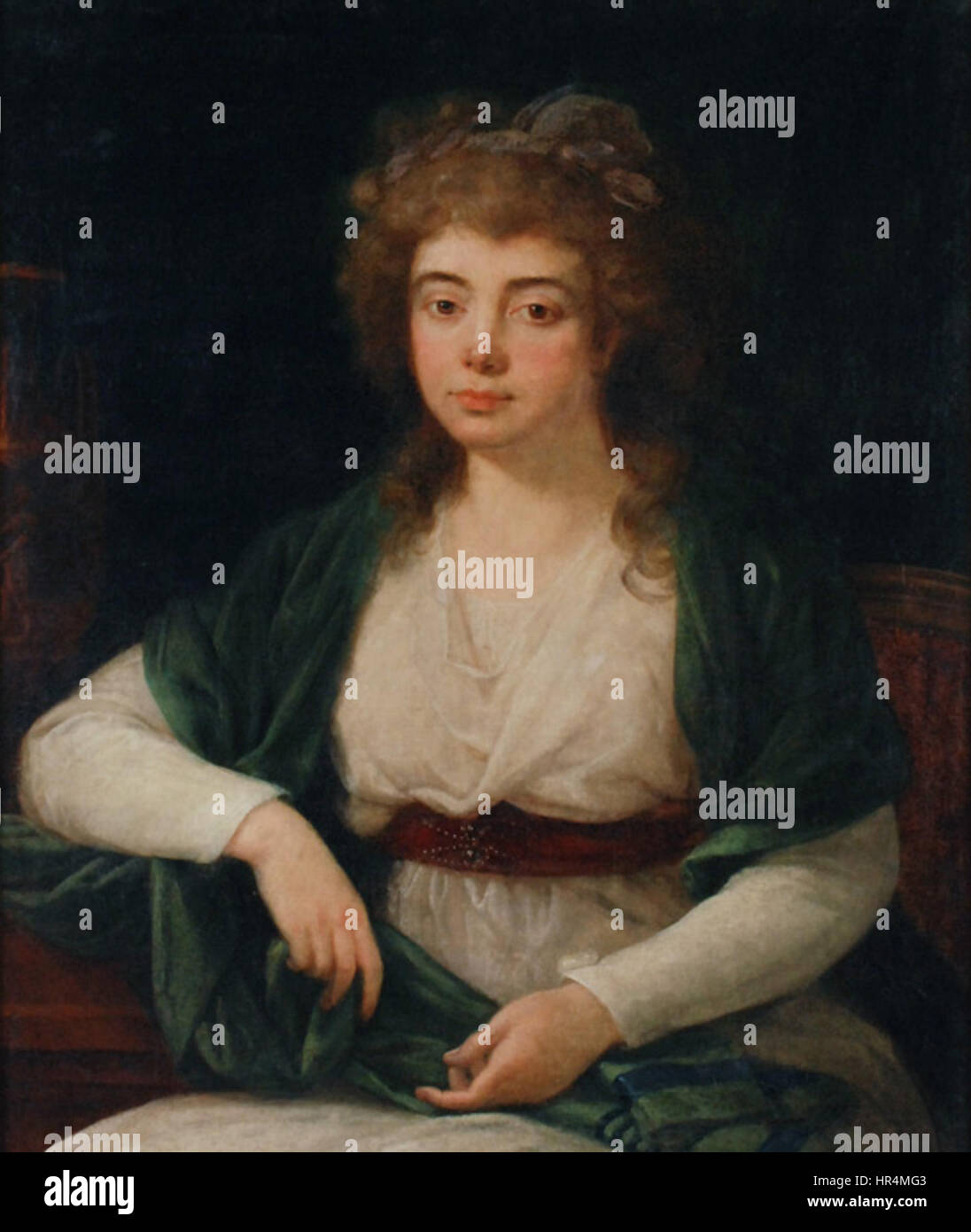 Pietro Labruzzi-Portret Magdaleny Morskiej 1793 Stockfoto