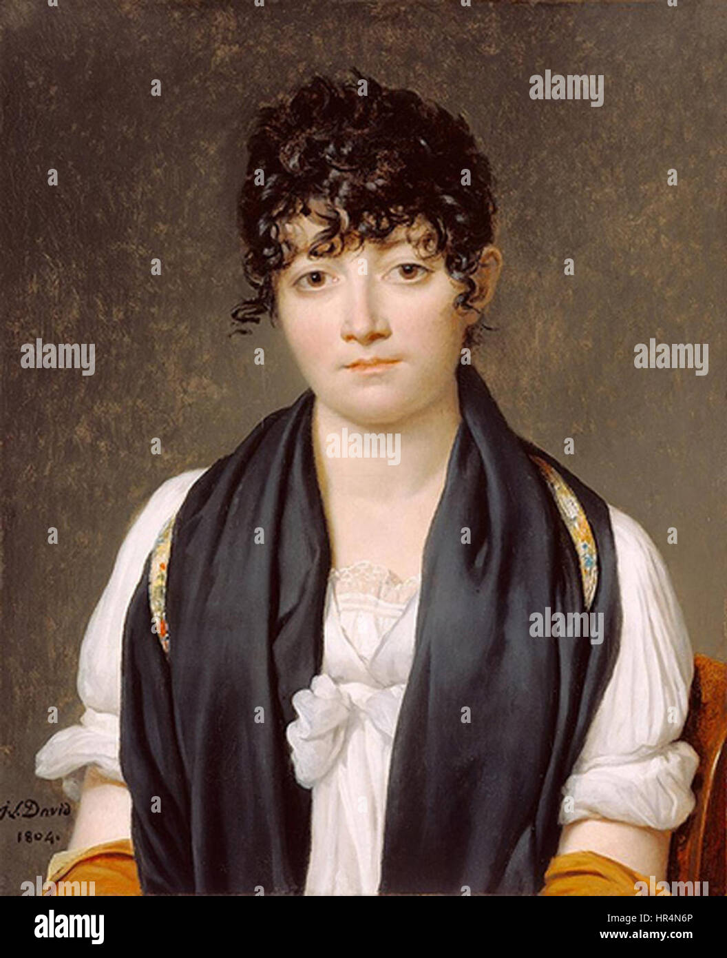 Portrait von Suzanne le Pelletier de Saint-Fargeau Stockfoto