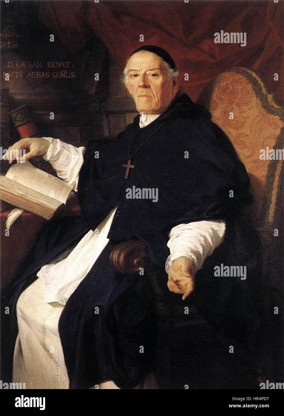 Pierre Subleyras - Don Cesare Benvenuti (1742) Stockfoto