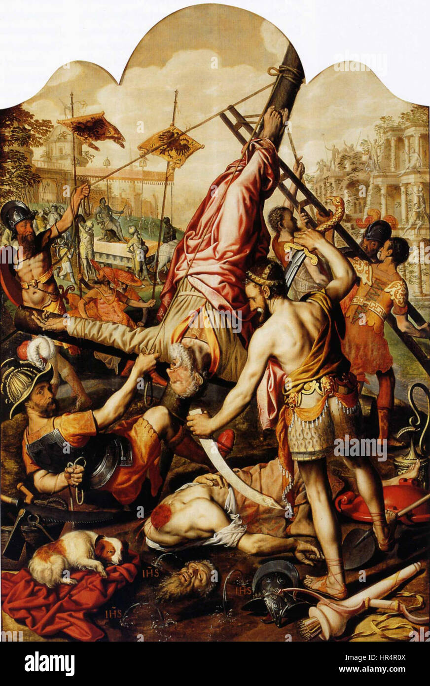 Pieter Pietersz Dood van Petrus und Paulus Stockfoto