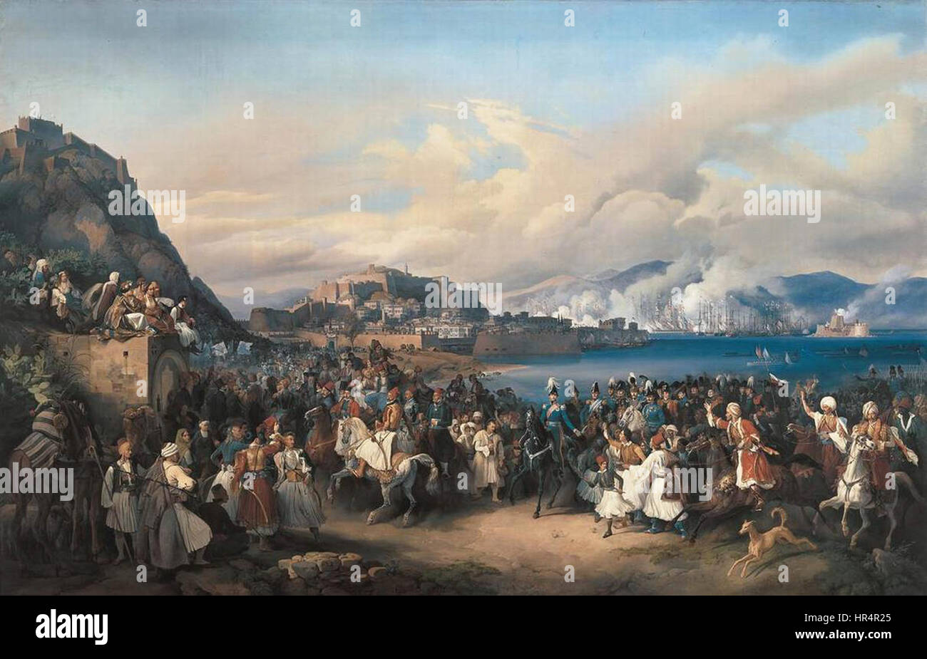 Peter von Hess - der Eintrag von König Othon Griechenlands in Nauplia - WGA11386 Stockfoto