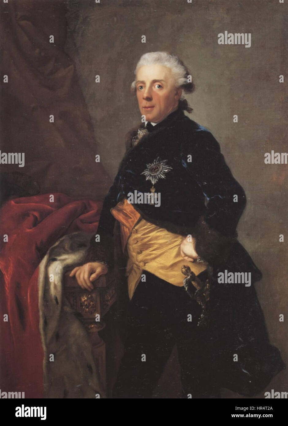 Prinz Heinrich von Preussen Gemalt von Anton Graff Stockfoto