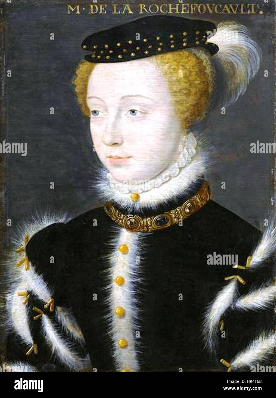 Portrait de Charlotte de Roye, Comtesse De La Rochefoucauld (1537-1569) Stockfoto
