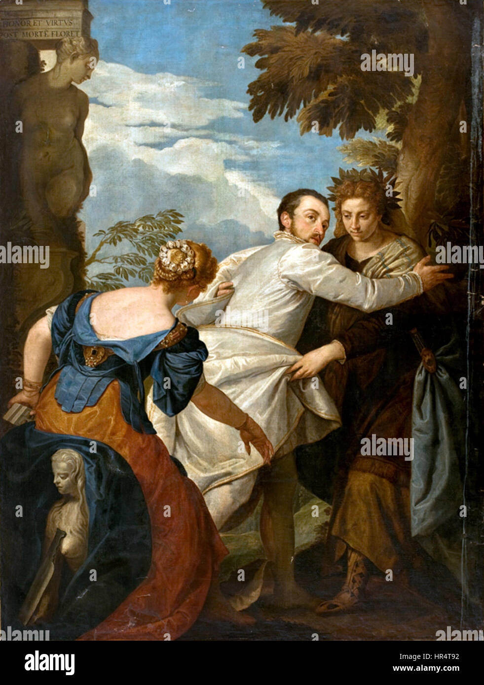 Paolo Veronese (Boucher) - Hercules Na Encruzilhada Stockfoto