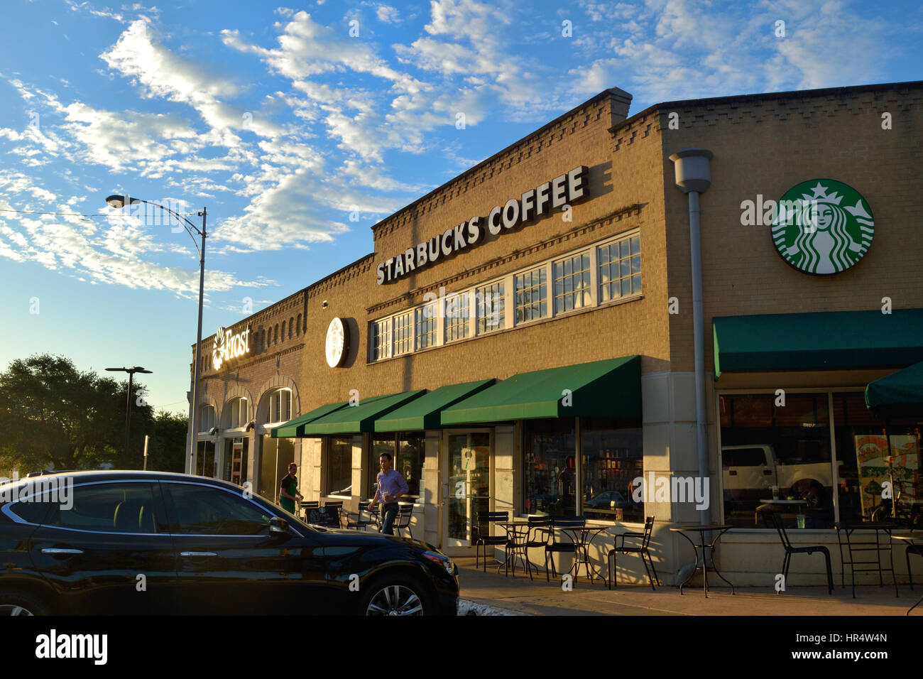 Starbucks-Filiale in der Lakewood Gegend von Dallas, Texas Stockfoto