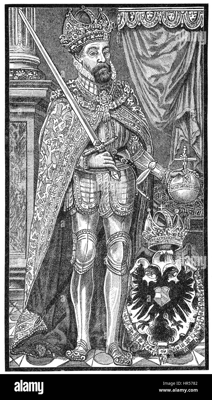 Kaiser Maximilian II., 1527-1576 Stockfoto