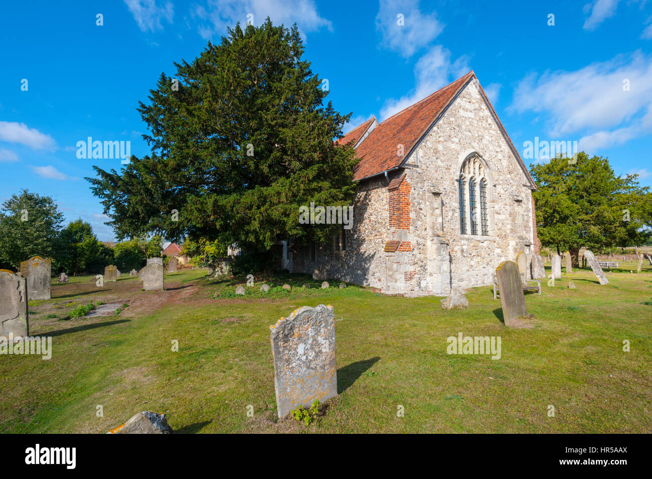 St Marys Kirche Burham. Ein Dorf am Fluss Medway, Kent. Stockfoto