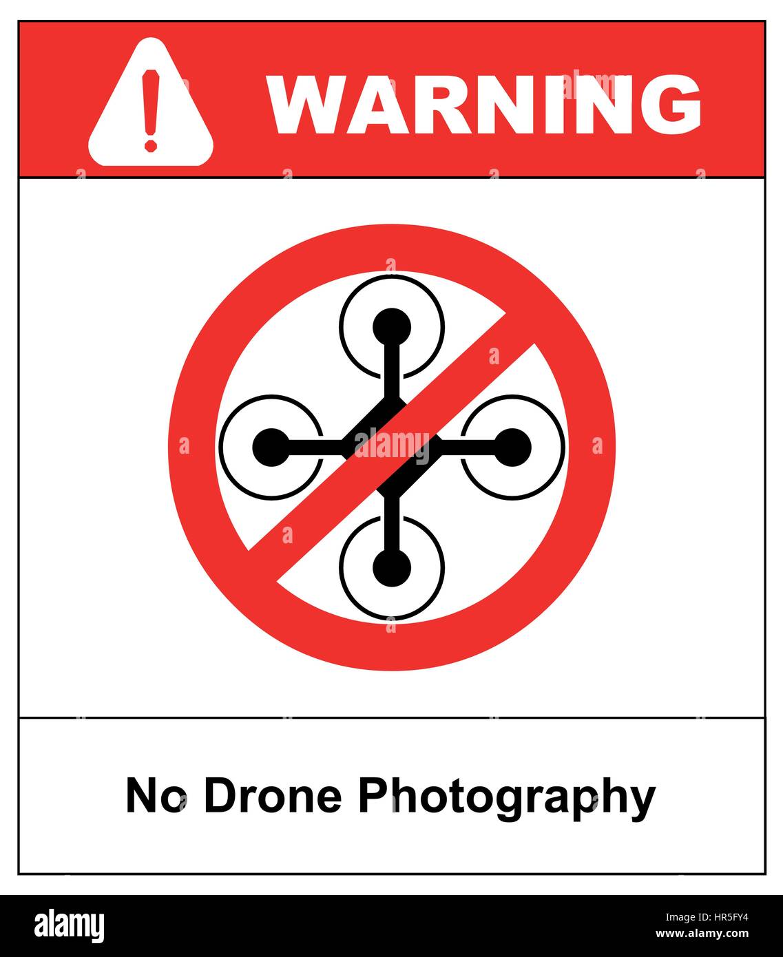 Kein Flug-Drohnen Zeichen. Flugverbotszone Drohne Zeichen isoliert auf weißem Hintergrund, Vektor-Illustration. Verbot-Symbol im roten Kreis auf weißem isoliert. Stock Vektor