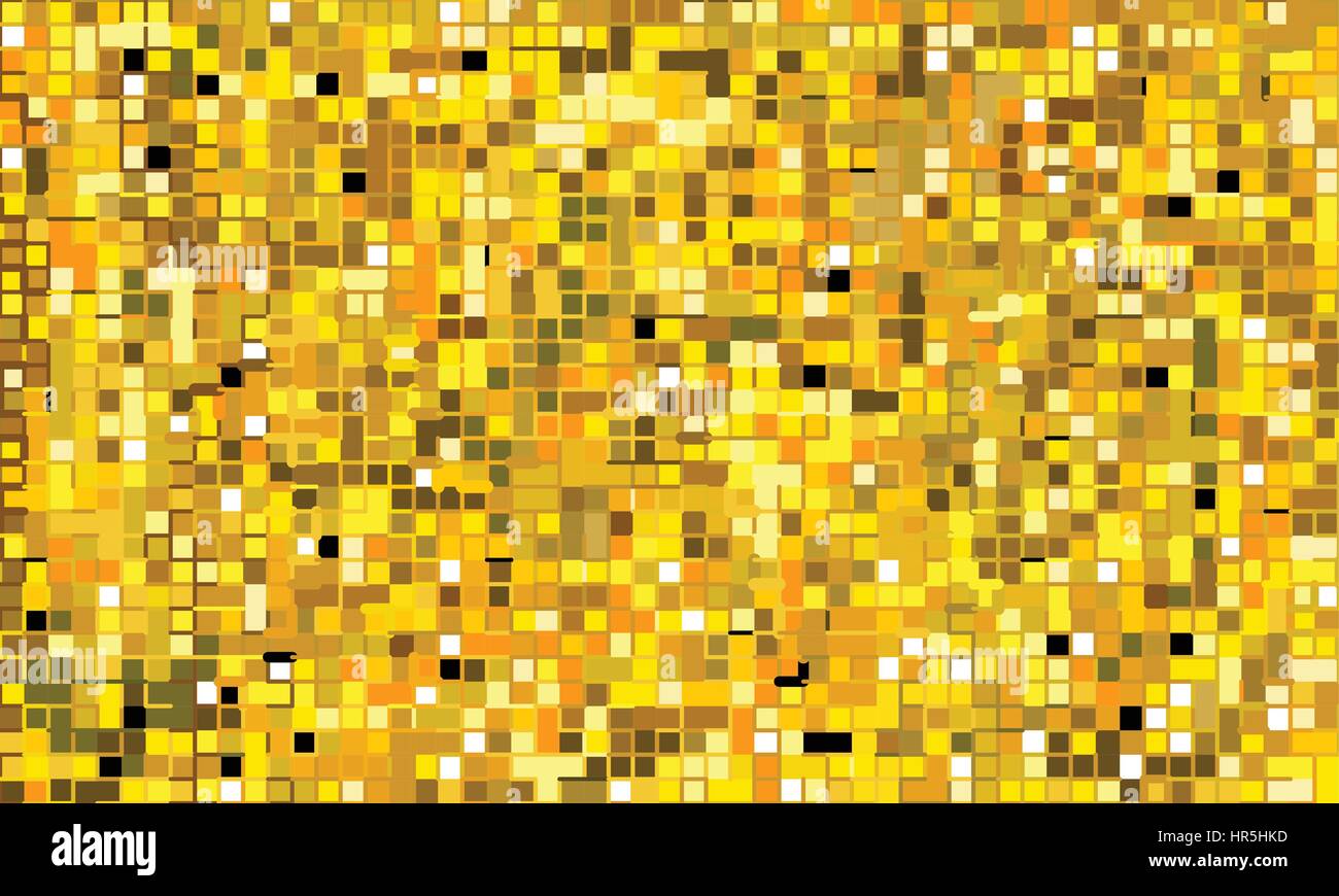 Mosaïc Wandbild golden (leuchtendes Polycolor Glasmalerei nahtlose Muster) Stock Vektor