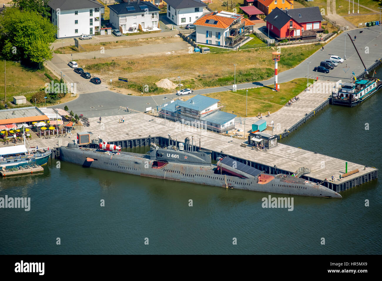 Historisch-Technisches Museum Peenemünde (HTM), u-Boot U-461, sowjetische Projekt 651 russischen u-Boot K-24, u-Boot Juliett-Klasse, Insel Usedom, Stockfoto