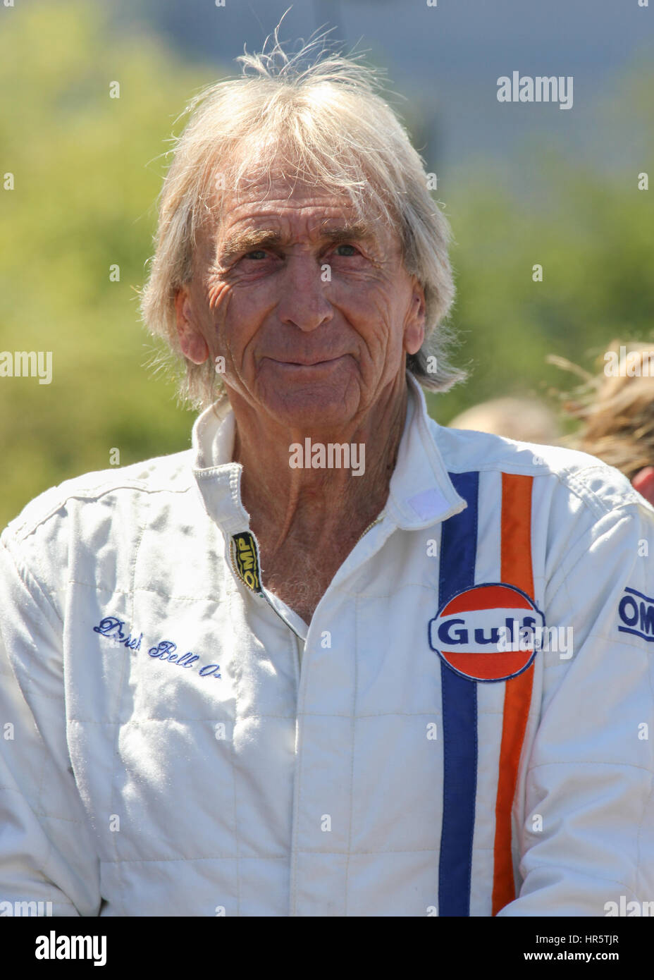 Derek Bell - Henry Surtees Kart Challenge Stockfoto