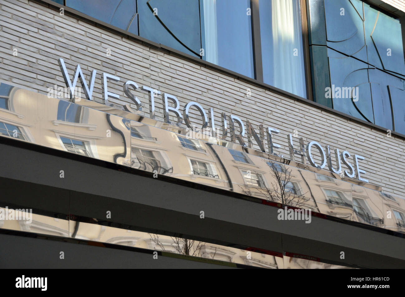 Westbourne Haus in Westbourne Grove, London, UK. Stockfoto