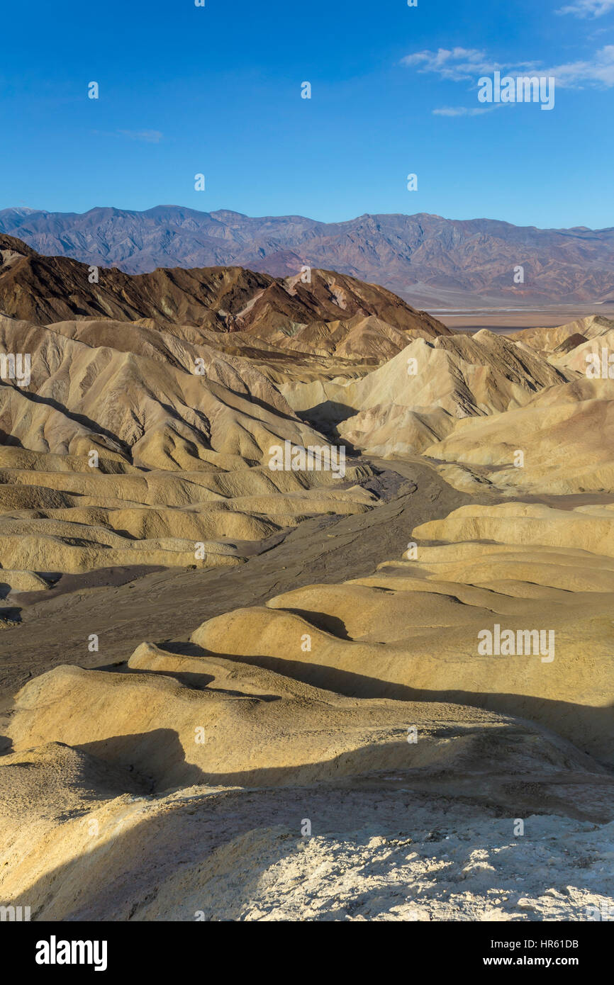 Zabriskie Aussichtspunkt Zabriskie Point, Death Valley Nationalpark, Death Valley, Kalifornien, USA, Nordamerika Stockfoto