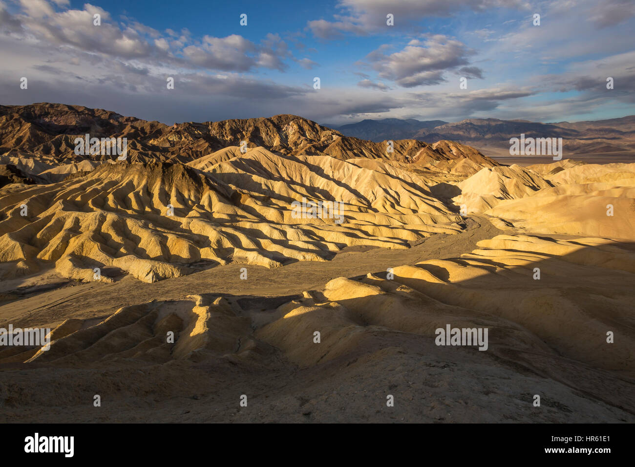 Zabriskie Aussichtspunkt Zabriskie Point, Death Valley Nationalpark, Death Valley, Kalifornien, USA, Nordamerika Stockfoto