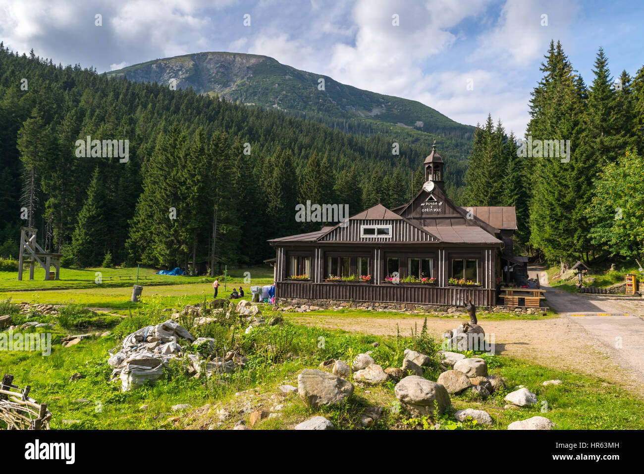 Schneekoppe, Krkonose National Park, North Bohemia, Mitteleuropa, Tschechische Republik Stockfoto
