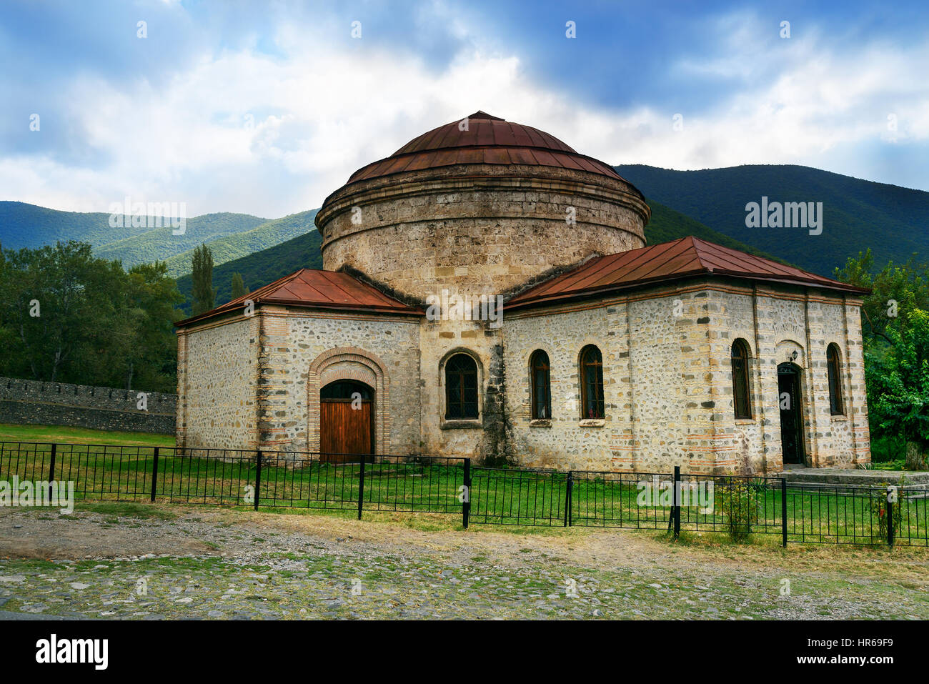 Khan-Moschee in Sheki, Aserbaidschan Stockfoto