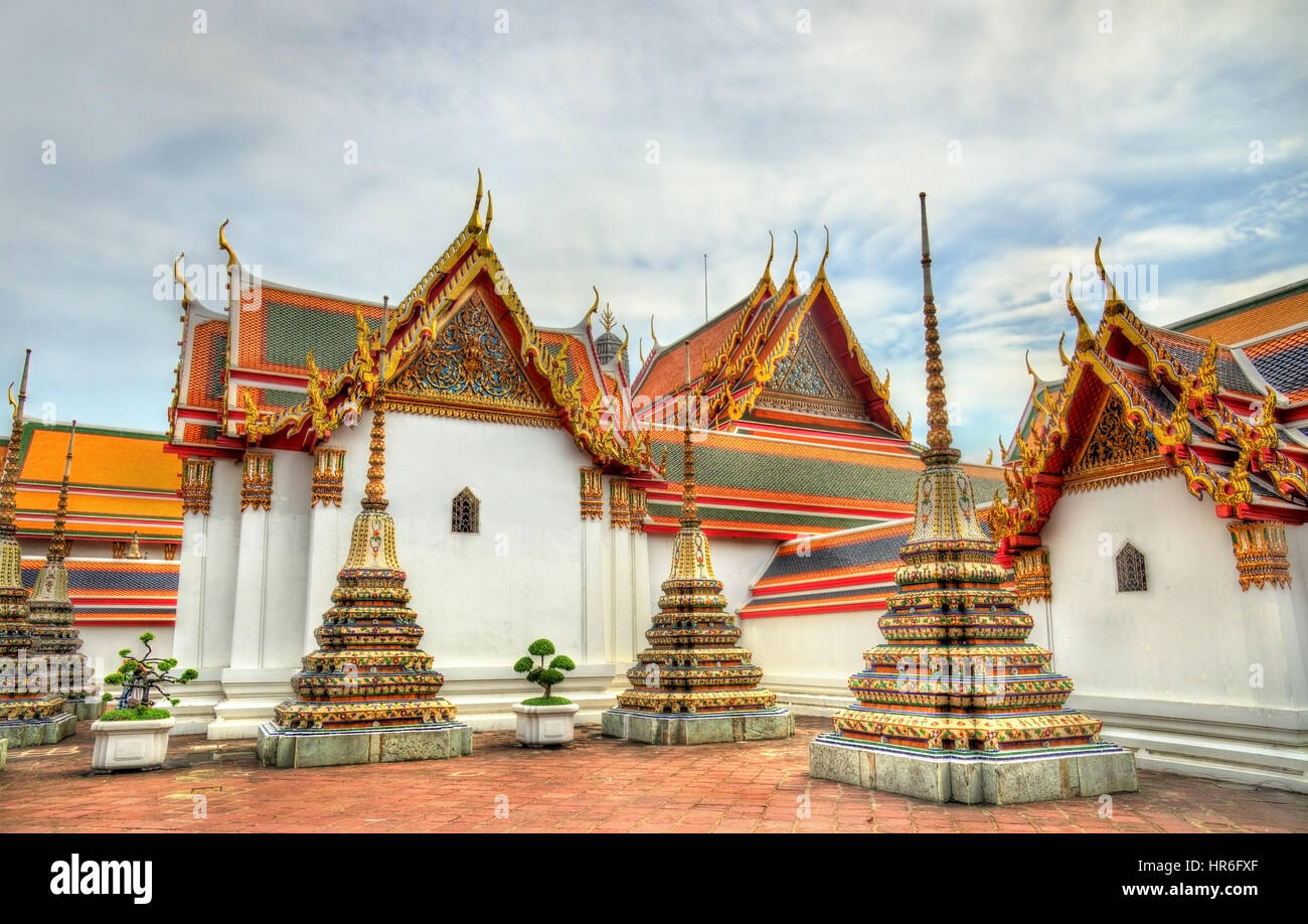 Wat Pho, eine buddhistische Tempelanlage in Bangkok, Thailand Stockfoto