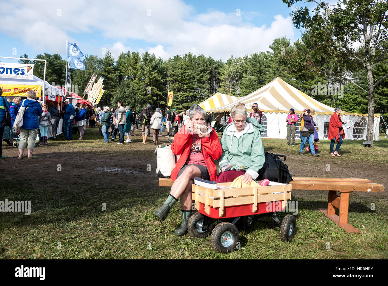 Gemeinsame Masse Country Fair ist eine einzigartige Feier der ländlichen New england Leben, jährlich am dritten Wochenende im September in der Einheit, Maine, USA gehalten Stockfoto