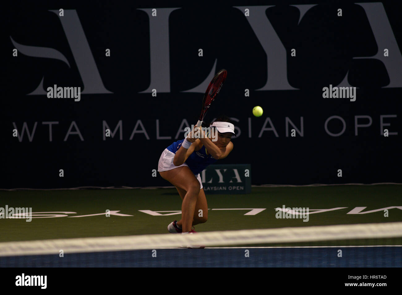 Kuala Lumpur, Malaysia. 27. Februar 2017. Nao Hibino von Japan am 1. Tag ALYA WTA Malaysia Open 2017 bei TPC Kuala Lumpur, Malaysia auf 27. Februar 2017 abgebildet. Bildnachweis: Ali Mufti/Alamy Live-Nachrichten Stockfoto