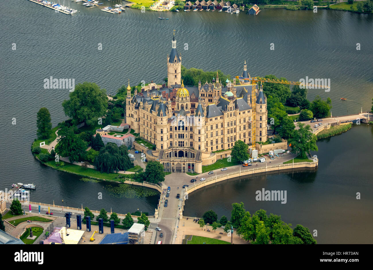 Schloss Schwerin, Schlossgarten, Burgsee, SeeSchweriner See